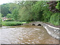 Gallox Bridge and the river Avill