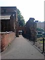 Footpath between St Nicholas Church and the Jewry Wall