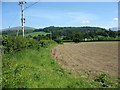 Ploughed field north of the A55