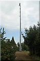 NZ0399 : Communications Mast on Simonside by Peter McDermott