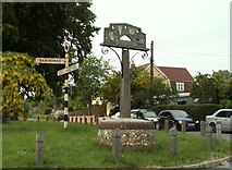 TL7924 : The village sign at Stisted by Robert Edwards
