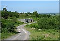 Welsh Water pumping station and covered reservoir on Lon Rallt