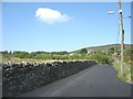 View West along the Mynydd Llandegai road from the Gefnan junction