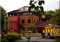 Melton Borough Council offices from the rear after the fire
