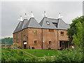 SO7751 : Smith End Green - converted oast houses by Peter Whatley