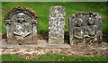 NT4005 : Headstones in Teviothead Cemetery by Walter Baxter