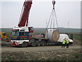 SD8218 : Hub for Turbine Tower No 17 arrives on site by Paul Anderson