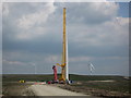 SD8218 : Turbine Tower No 23 under construction by Paul Anderson