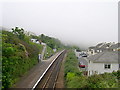 Carbis Bay Railway Station in the Mist