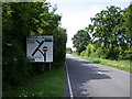 A505 junction sign on the B1368