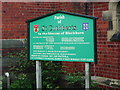 The Parish Church of St Cuthbert, Burnley, Sign