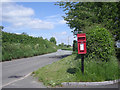 Post box & the road to Much Wenlock