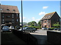 Looking from White Rose Garage through Meon Close towards RAK