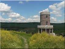 SY9078 : Kimmeridge: Clavell Tower and South West Coast Path by Chris Downer