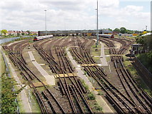 TQ1678 : Northfields tube depot by David Hawgood