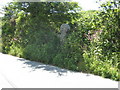 Ancient stone cross beside the road at Trewardreva Mill