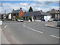 Road junction near the Post Office and Corner Stores