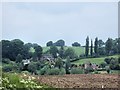 Bronington - view across valley to Higher Wych