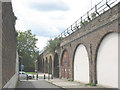 Railway viaduct between Deptford and Greenwich