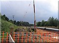 Gas pipes beside Saunders Lane