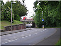 The M6 crosses over a quieter road