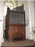TF9434 : St Mary's church - organ by Wm Denman of York by Evelyn Simak