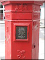 Penfold postbox, Hampstead High Street, NW3 - royal cipher and crest