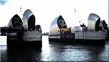 TQ4179 : Thames Barrier (1986) by Stanley Howe