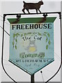 The Cat and Custard Pot, pub sign