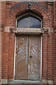 Wigan Baptist Church, old School door