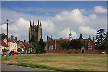 TL8646 : Long Melford Church and Church Walk by Bob Jones