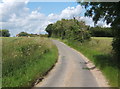 Lane approaching Letheringham