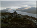 NH2464 : An Cabar West Top and Loch Fannich by Rob Woodall