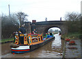 Coal boat N B Starling departs Nanneys bridge wharf