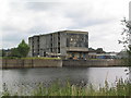 British Waterways warehouse by entrance to Trent Basin