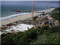 Construction at  Honeycombe Chine, Boscombe