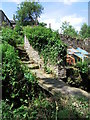 Steps up to Upper Steps Mill, Magdale