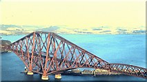 NT1379 : Forth Rail Bridge and Inch Garvie (1982) by Stanley Howe