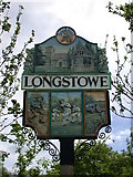TL3055 : Longstowe Village Sign - detail by Keith Edkins