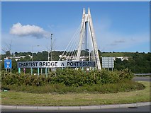 ST1797 : Roundabout and Chartist Bridge by Robin Drayton