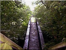 SO2647 : Railway footbridge, Whitney on Wye by Philip Pankhurst