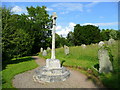 War memorial cross in Tarrington churchyard