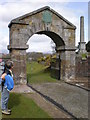 Gate of the old fort in Fort William relocated at the entrance of the old cemetery