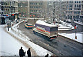 London Wall, London EC2 in the snow