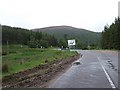 Approach to A944 (Alford road) from Glengairn