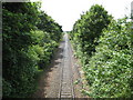 Newmarket: Railway line at the Woodditton Road bridge (2)