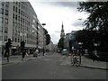 Looking down Cheapside towards St Mary-le-Bow