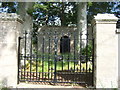 Gated access to Lumsden mausoleum