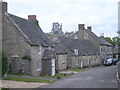 West Street, Corfe Castle (castle in background)