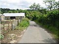 View along Attwaters Lane